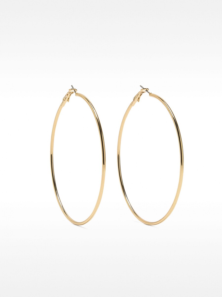 Aros Grandes Básicos dorado
