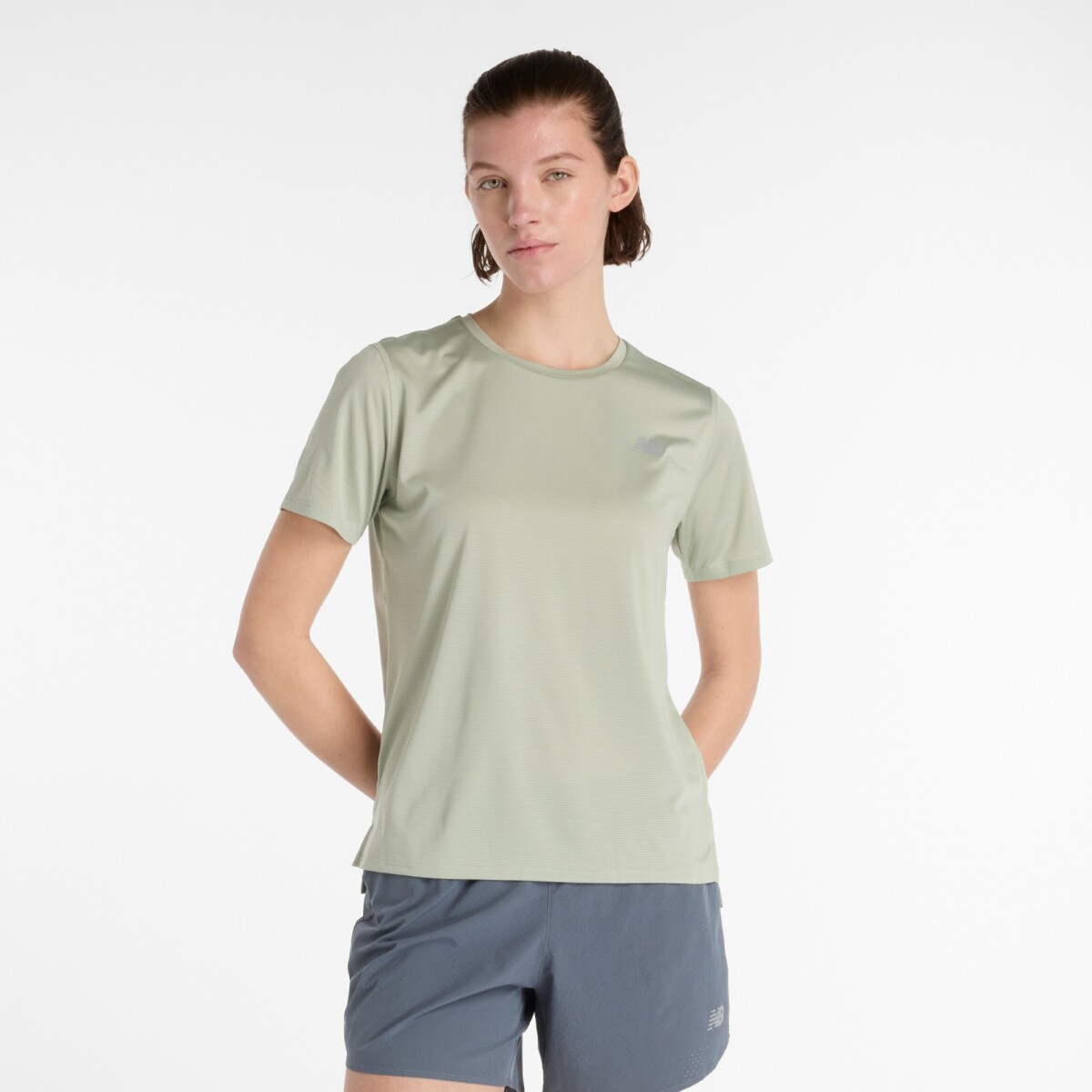 Remera New Balance de Dama - Sport Essentials - WT41222GAS - GREEN 