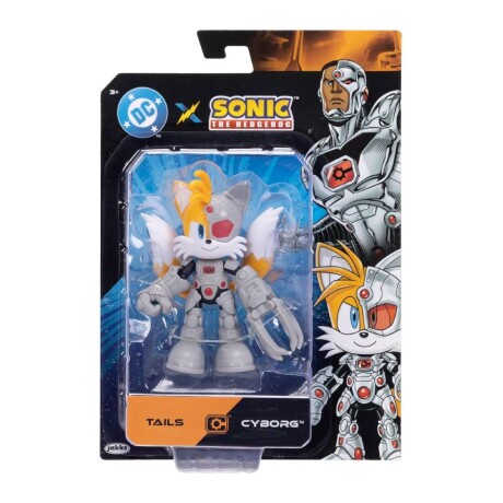 Figura DC x Sonic The Hedgehog - Tails as Cyborg - 13cm Figura DC x Sonic The Hedgehog - Tails as Cyborg - 13cm