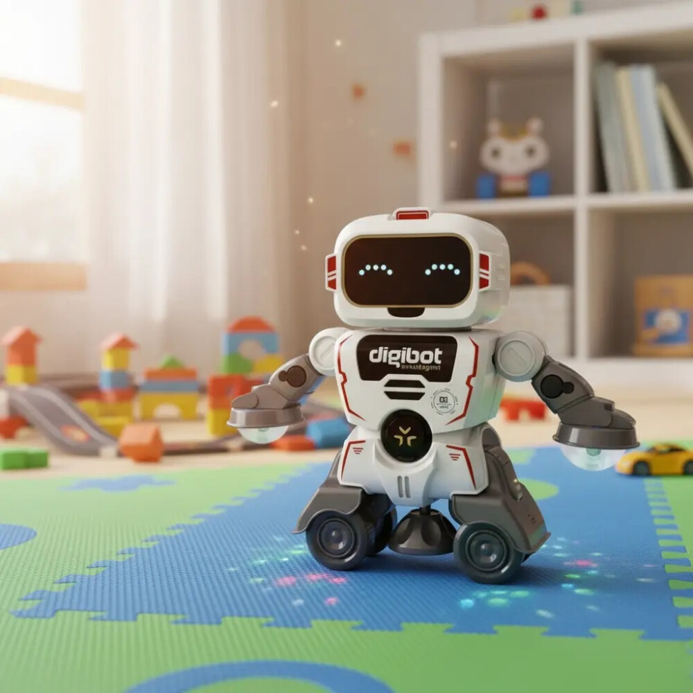 Robot Rotatorio Con Luces Led Robot Rotatorio Con Luces Led