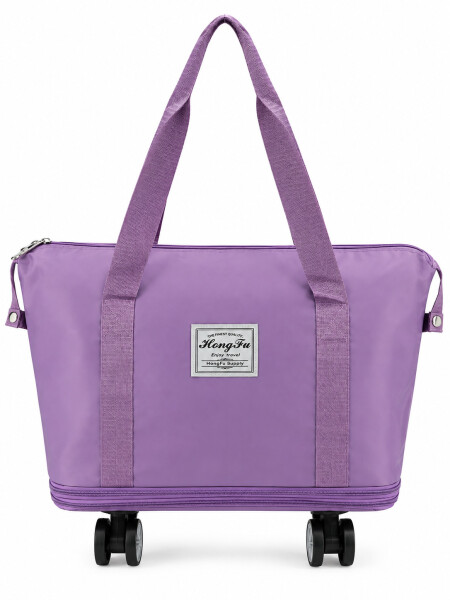 BOLSO DE VIAJE CON RUEDAS VIOLETA