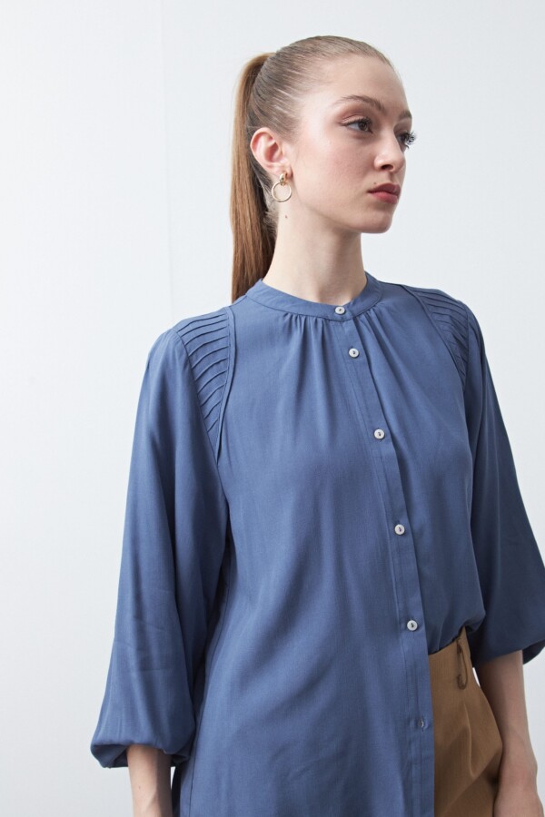 CAMISA ONA Azul Grisaceo