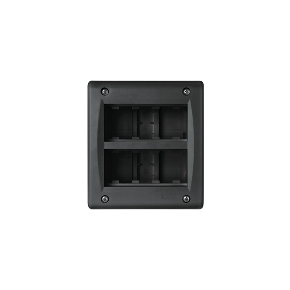 Caja exterior para 8 módulos (2x4) negro - Ave ELE10347