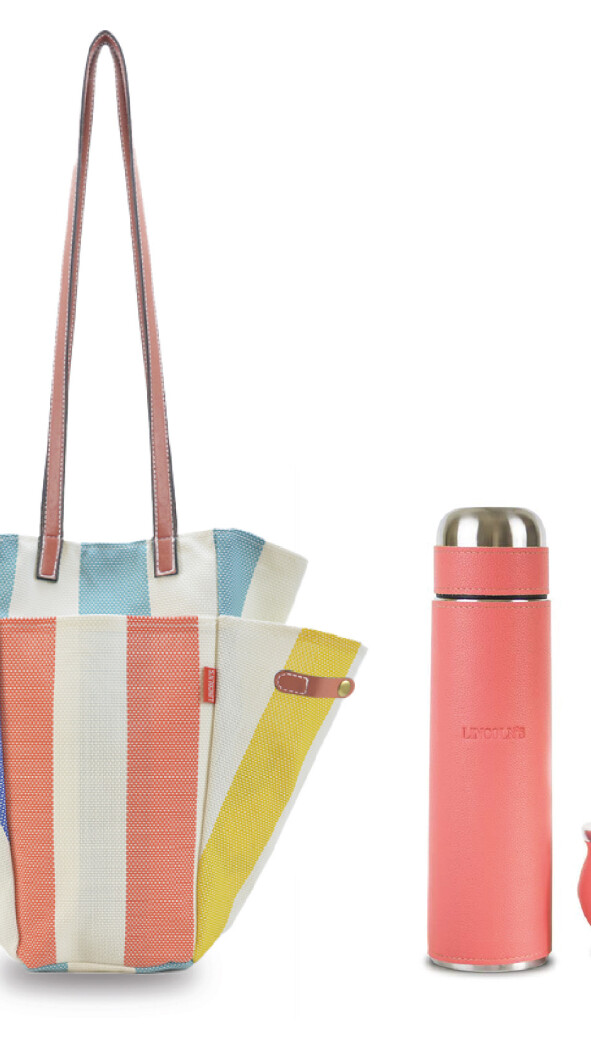 KIT MATERO VOLTOK MULTICOLOR ROJO CON CORAL PINK