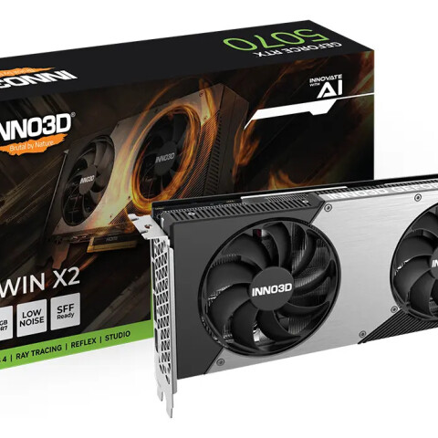 Tarjeta Gráfica Inno3d Geforce Rtx 5070 Twin X2 12 Gb Gddr7 NEGRO
