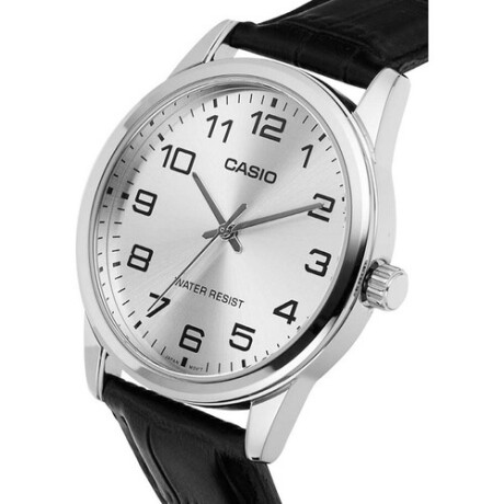 Reloj análogo Casio Resistente al agua Negro,Plateado,Plateado