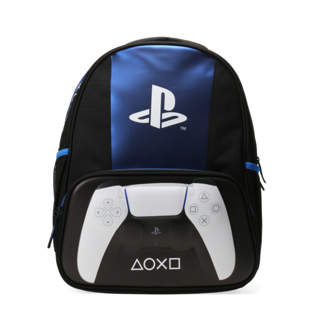 Mochila Infantil Play Station Negro - Azul - Blanco