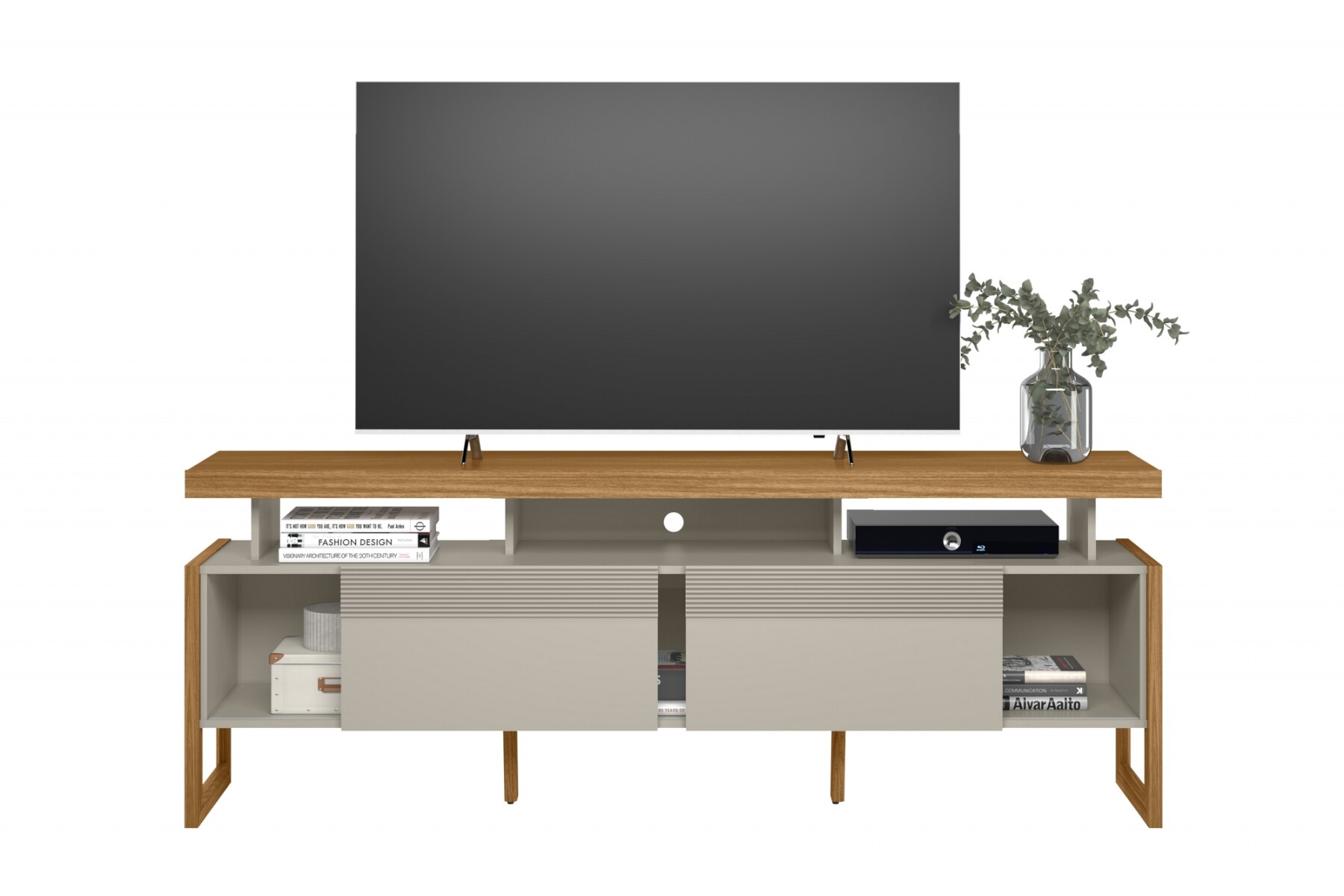 LINEA- RACK ESMERALDA HASTA 70" NATURE OFF 