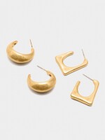 Set Con Aros Abiertos dorado