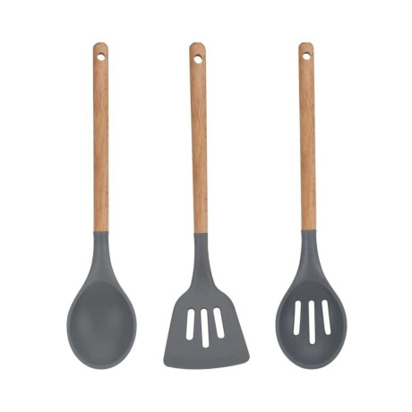Set 3 Utensilios Bergner Silicona/Madera