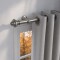Barrote cortina metal Eurometal 1,5m + 2 soportes GRIS OSCURO