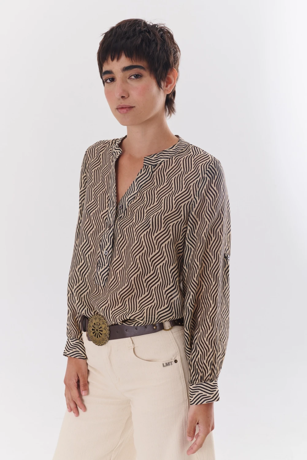 CAMISA JULIETA ZETA beige 2