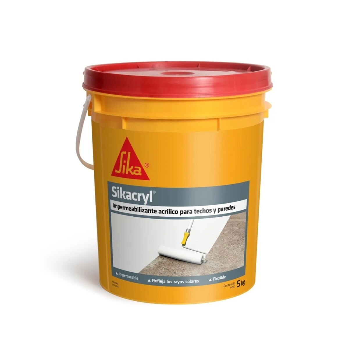 Impermeabilizante acrílico Sikacryl 5 kgs - Blanco 