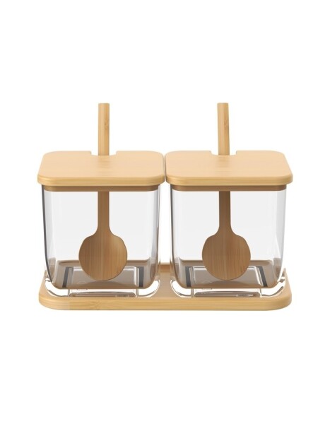SET PORTA CONDIMENTOS BAMBU DOBLE COZA BRISA SET PORTA CONDIMENTOS BAMBU DOBLE COZA BRISA