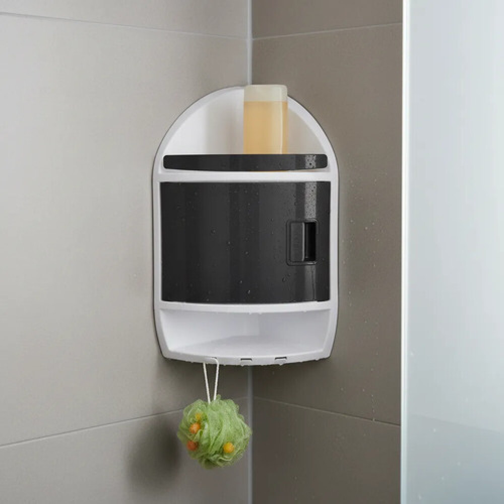 Esquinero de baño con estante QLUX IDEAS Esquinero de baño con estante QLUX IDEAS