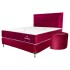 Juego Completo Sommier Parana Caprice 160X200 (B+C+C+P) Bordo