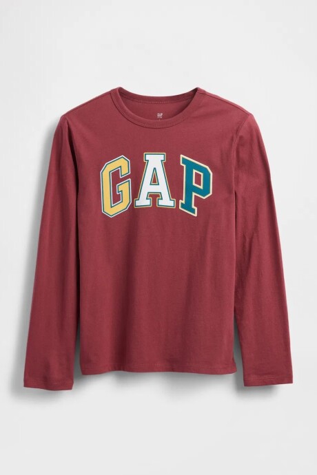 Remera Gráfico Logo Niño Red Clay