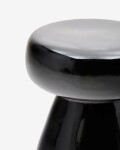 Mesa auxiliar Manya de cerámica negro Ø 38 cm Mesa auxiliar Manya de cerámica negro Ø 38 cm