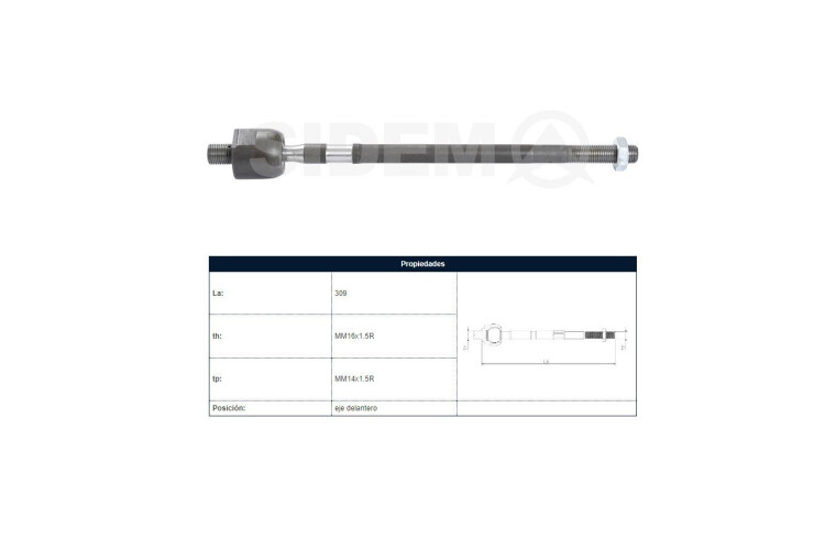 Mate Hyundai Accent 00-05 Der/Izq Mate Hyundai Accent 00-05 Der/Izq