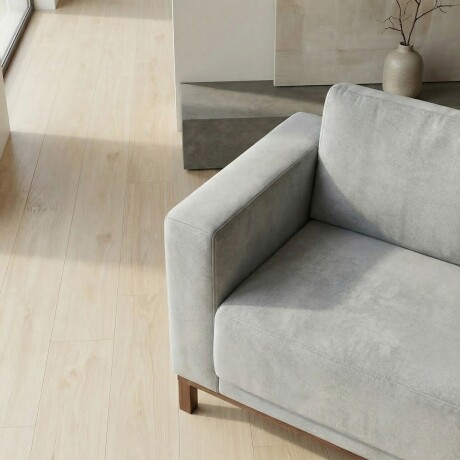 Sofá Barcelo - Tela Microfibra - 3 cuerpos Kruger 06-155 (Ceniza)