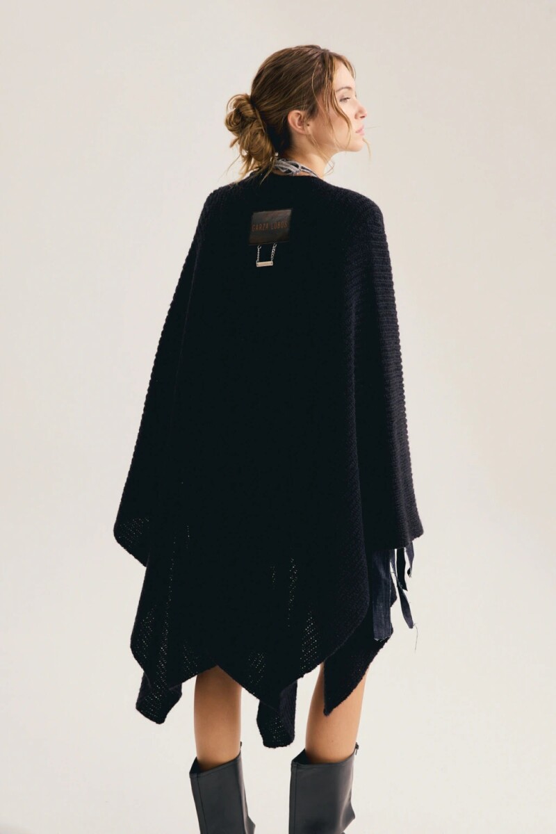 PONCHO GIRAFFE Negro