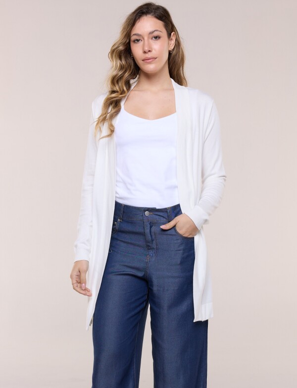 Cardigan Liviano Abierto CRUDO