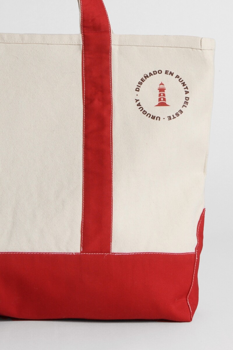 Totebag The Beach Club rojo