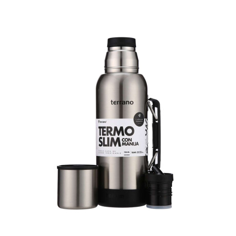 Termo Slim 750Ml. Con Base Silicona Acero