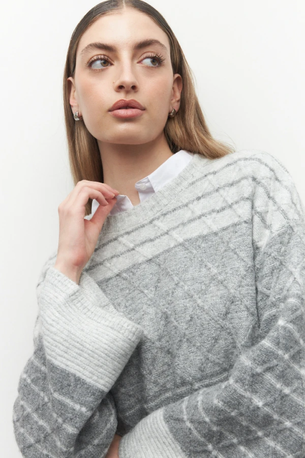 SWEATER MIRNA Gris Melange