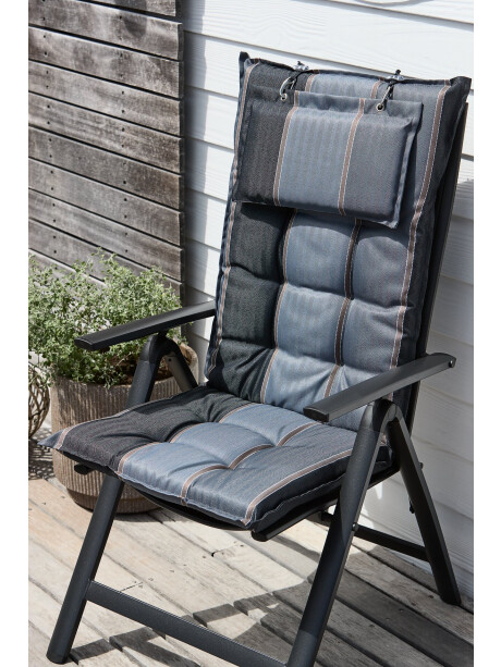 Almohadón jardín silla reclinable AKKA gris Almohadón jardín silla reclinable AKKA gris