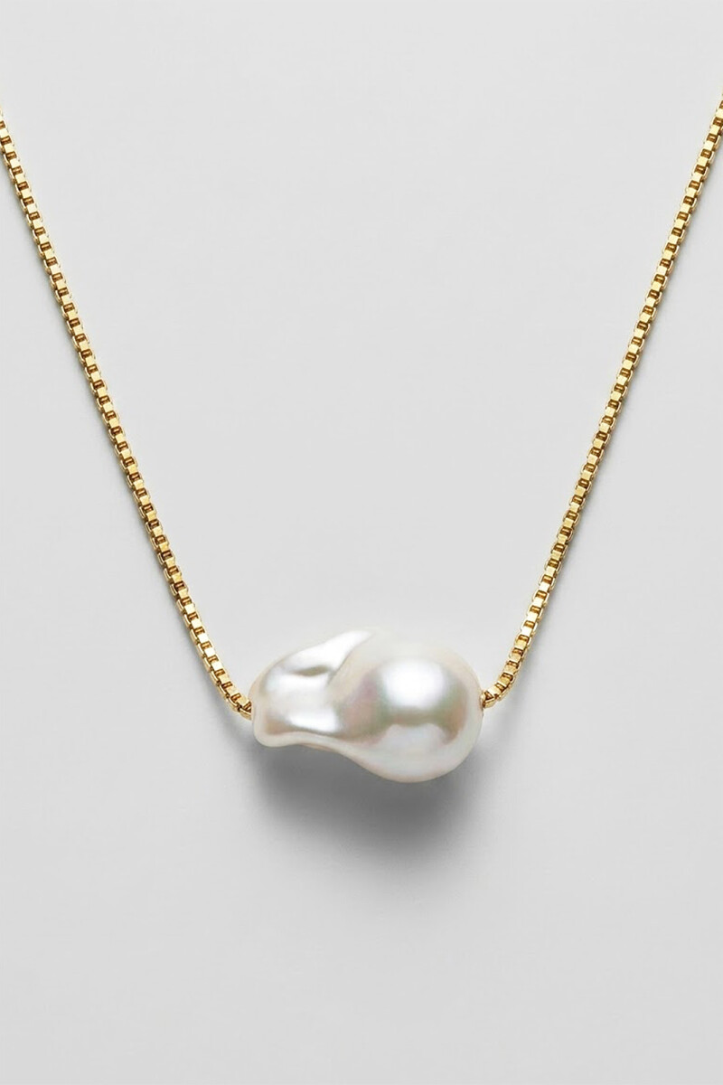 COLLAR PERLA ORO