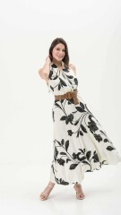VESTIDO FLOR NEGRO