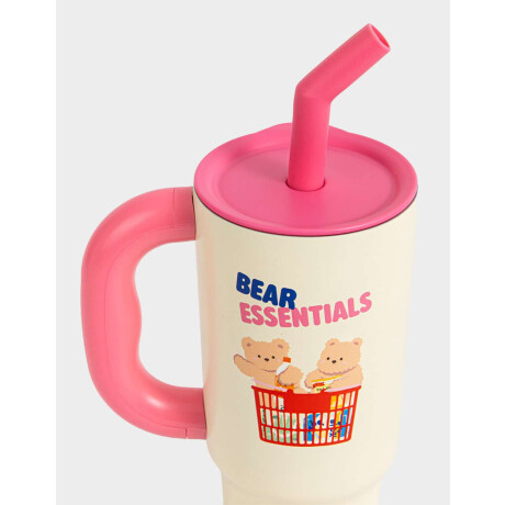 Vaso Térmico De Acero Inoxidable De 700 Ml Blanco Crudo