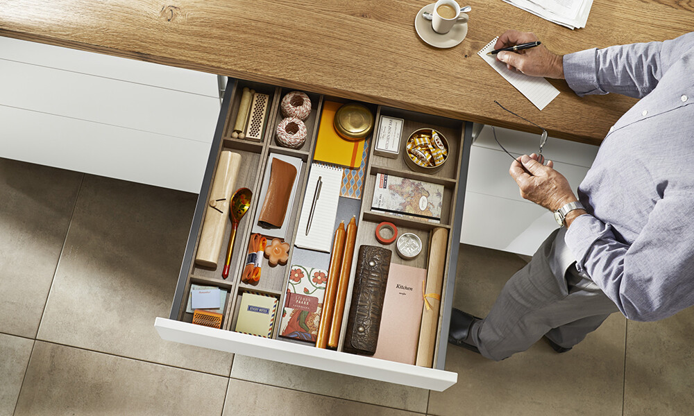 Organizador interno de cajón 20 cm madera Organizador Interno De Cajón 20 Cm Madera