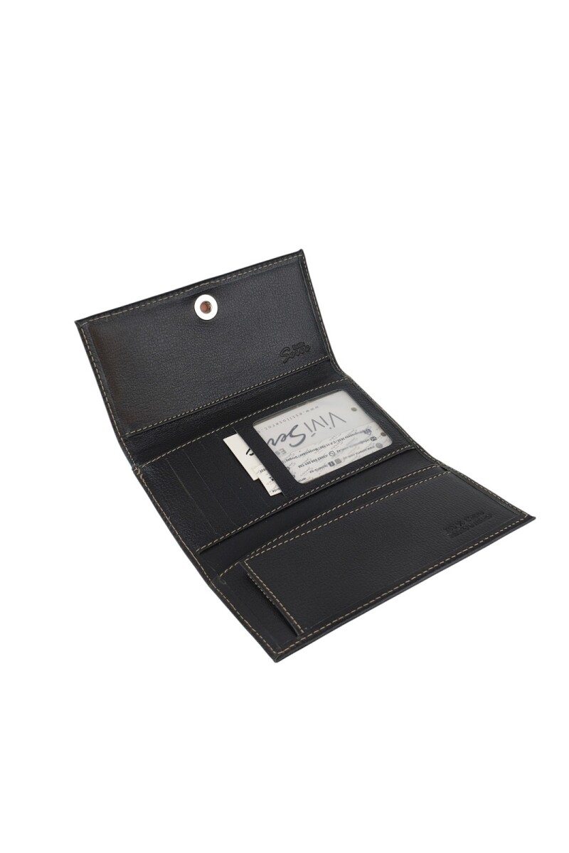 Billetera clasica Negro
