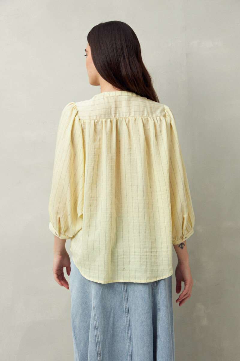 CAMISA ANTON AMARILLO PASTEL