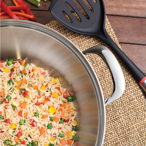 Wok inox. con tapa Ø 34cm. / 5.7 lt. "VENTURA" TF6482