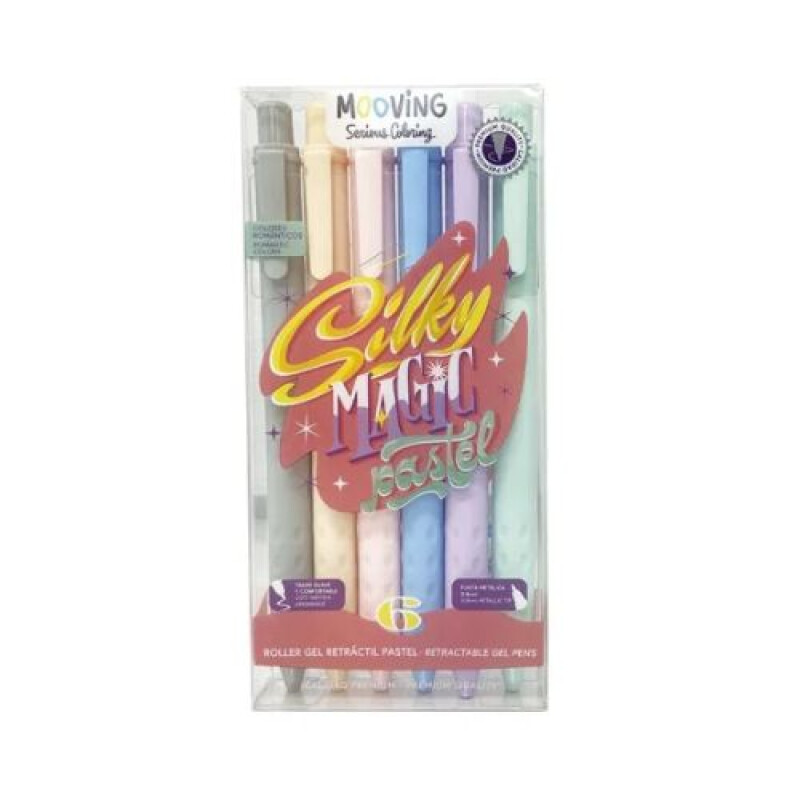 Boligrafo Roller Gel Retractil x6- Mooving Boligrafo Roller Gel Retractil X6- Mooving