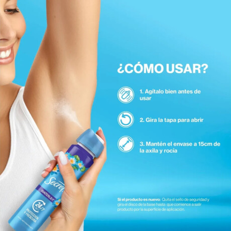 Desodorante en Aerosol Secret Waterlily 150ml Desodorante en Aerosol Secret Waterlily 150ml