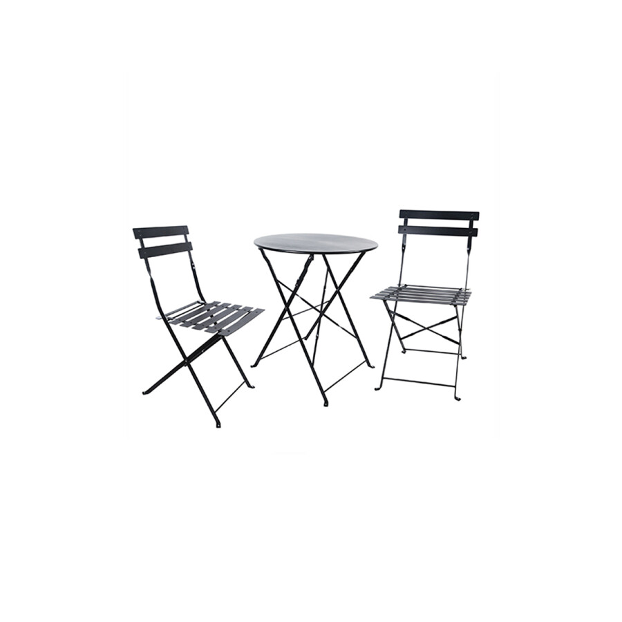 Juego Bistró Plegable Black EN EXHIBICIÓN | SIN CAMBIO