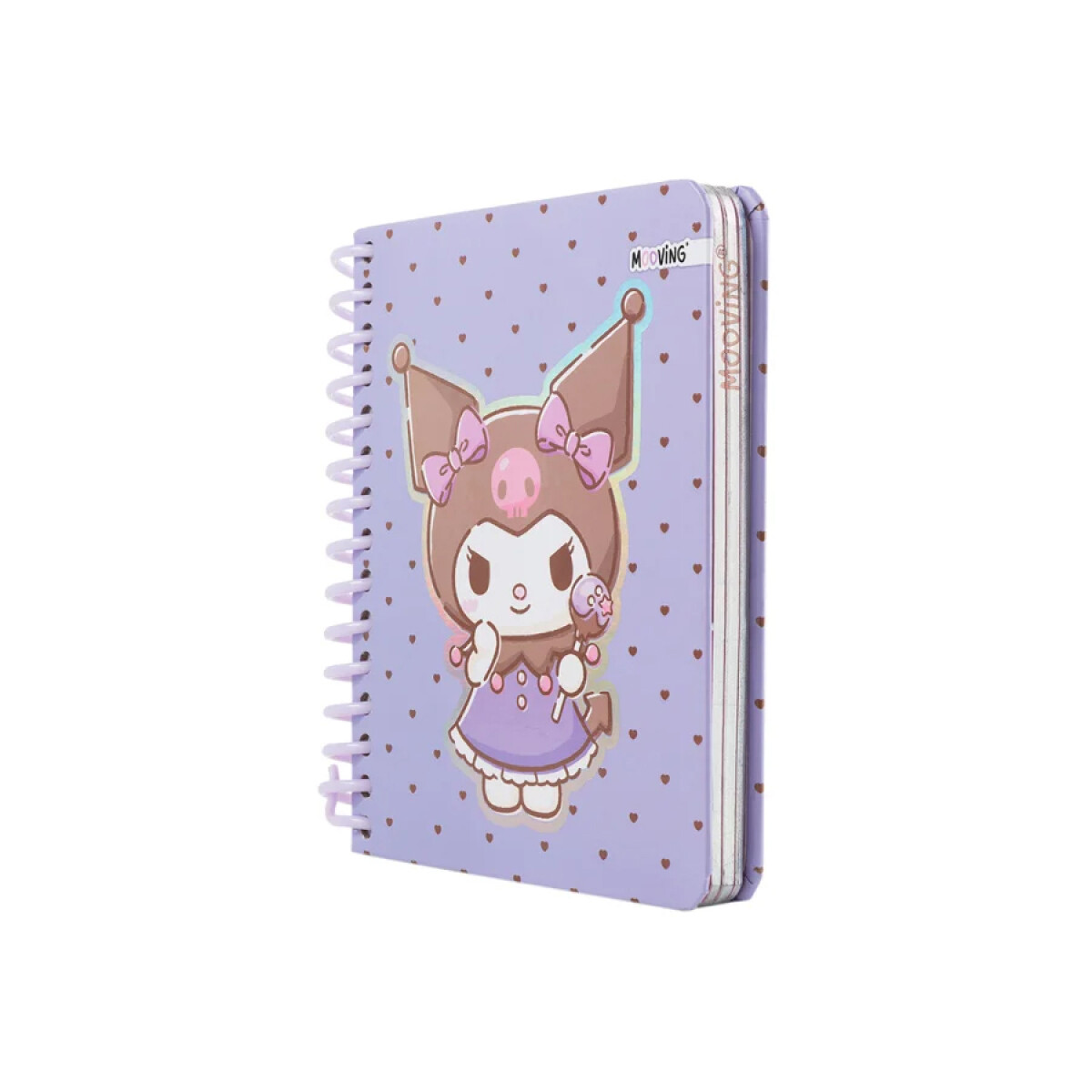 Cuaderno Mooving Pocket - Kuromi corazones 