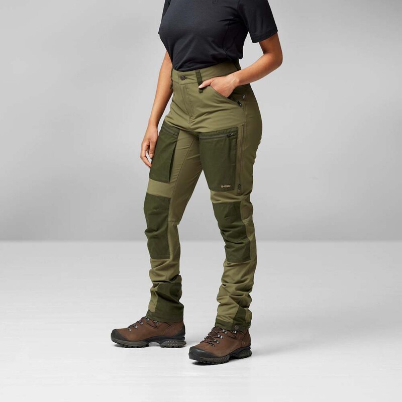 Pantalón Fjallraven Keb Agile Trousers W Mujer Suede Brown-dark Olive