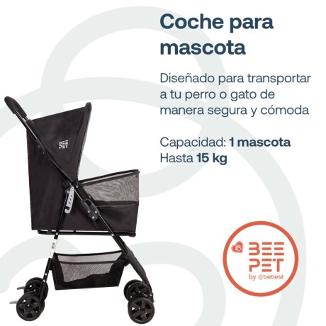 Coche para Mascota HOP BEEPET Negro Coche para Mascota HOP BEEPET Negro