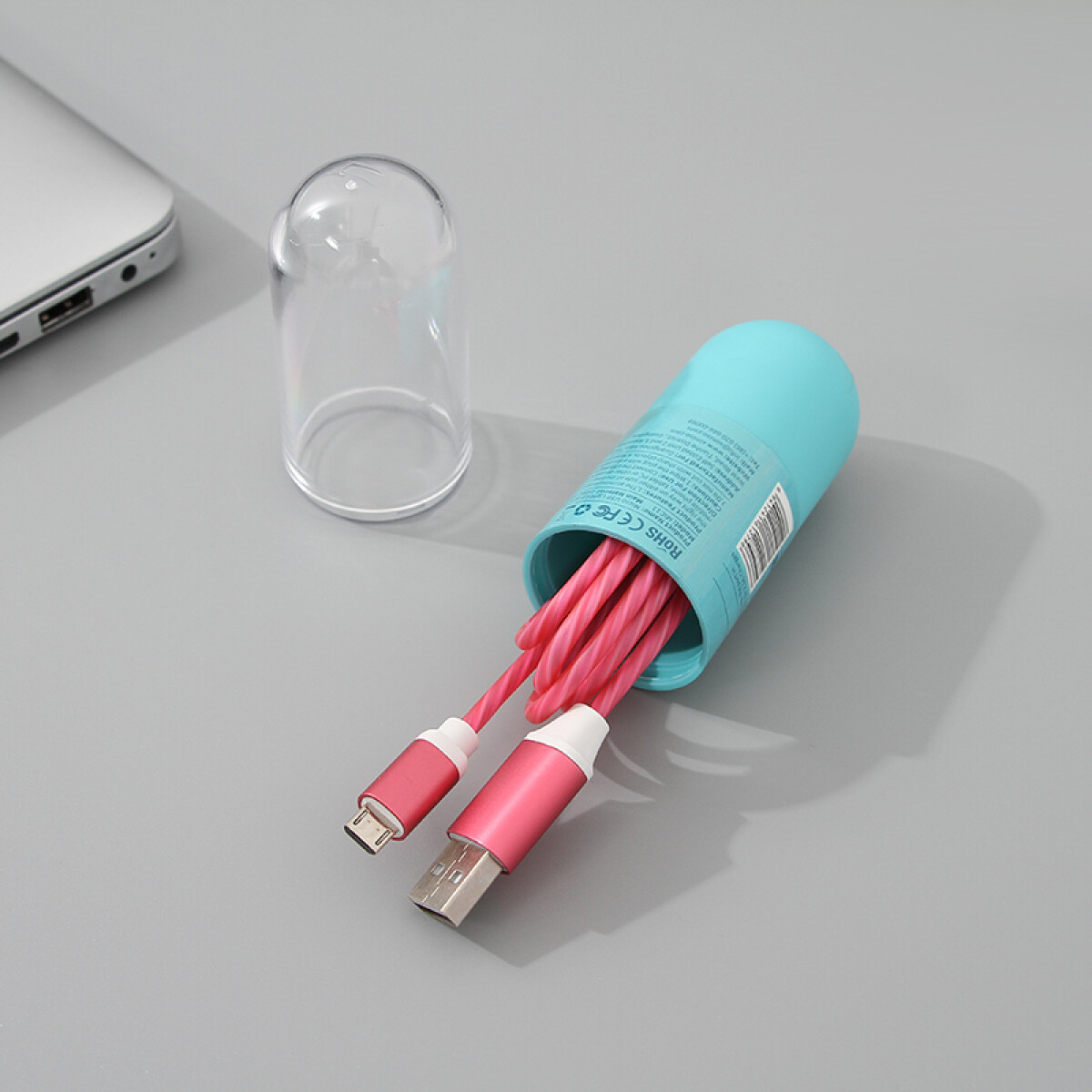 Cable De Carga Micro Usb - Rosa 