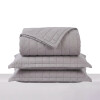 Acolchado mas Fundas Queen - Basic 200 Hilos Gris