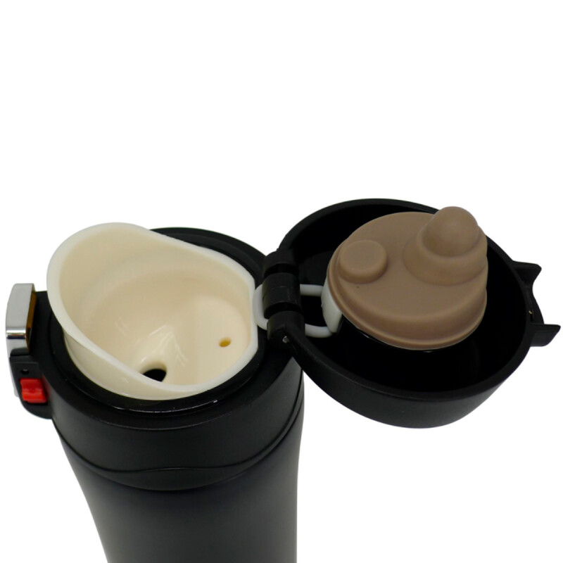 Botella con abre facil 450 ml Mobby NEGRO