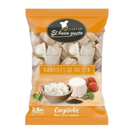 RAVIOLES DE RICOTTA EL BUEN GUSTO 2.5KG RAVIOLES DE RICOTTA EL BUEN GUSTO 2.5KG