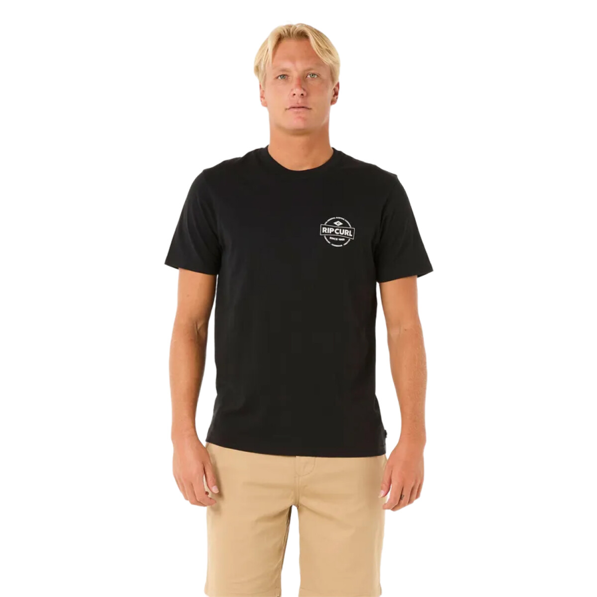 Remera Rip Curl Staple Tee - Negro 