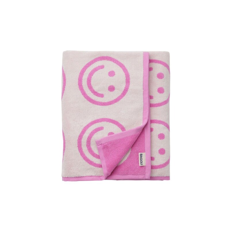 Toallón De Baño 100% algodón orgánico 152x76 Cm Happy Pink