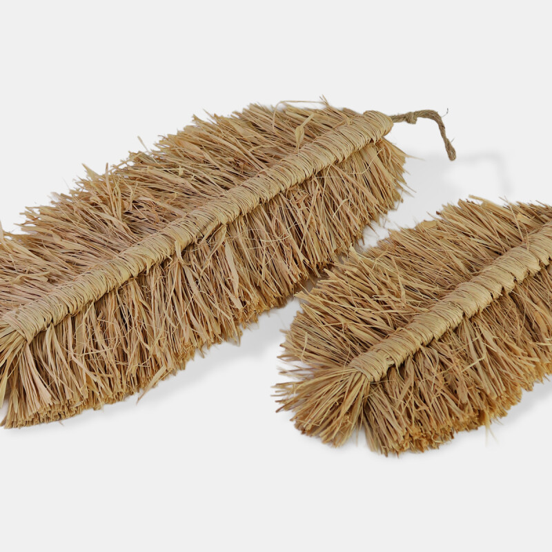 SET DECO HOJAS COLG BEIGE 2PZAS Unica